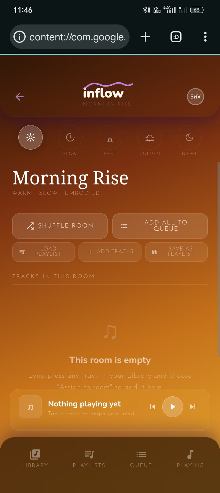 Inflow Morning Rise